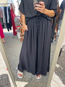 PANTALONE DORA DONNA NERO BIGHET