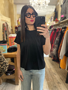T-SHIRT PEPPER DONNA NERO PEPEROSA