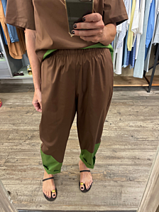 PANTALONE WATERMELON DONNA MARRONE DEJA VU