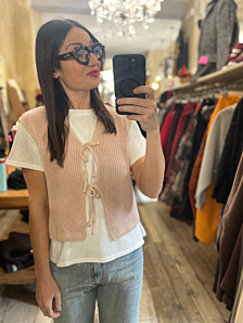 GILET FIOCCHI DONNA ROSA PEPEROSA
