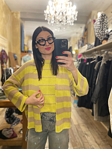 CARDIGAN UNDI DONNA GIALLO DEJA VU