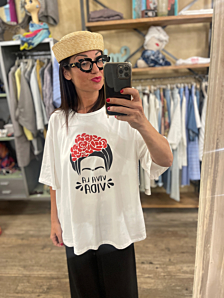T-SHIRT VIVA LA VIDA DONNA BIANCO DEJA VU