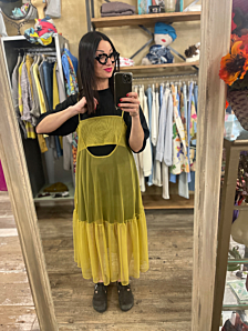 ABITO TULLE DONNA VERDE PEPEROSA