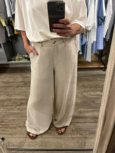 PANTALONE FRANCI DONNA BEIGE DEJA VU
