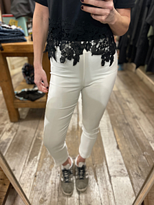 PANTALONE STEP DRITTO DONNA BIANCO LE SARTE DEL SOLE