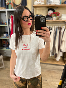 T-SHIRT LE COEUR DONNA BIANCO DIXIE