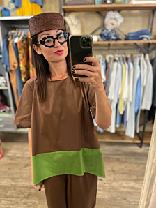 BLUSA WATERMELON DONNA MARRONE DEJA VU