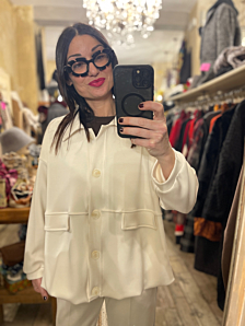 GIACCA SILVI DONNA LATTE DEJA VU