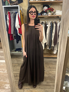 ABITO NOU DONNA MARRONE LE SARTE DEL SOLE