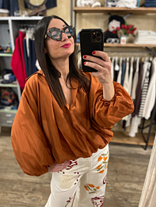 CAMICIA INES DONNA ARANCIO KONTATTO