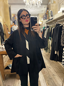 GIACCA FATIMA DONNA NERO DEJA VU