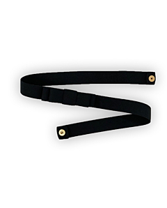 CINTA BASSA ELASTICO FIOCCO NERA HANDMADE