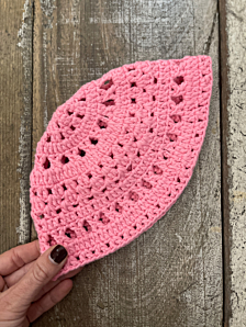 CAPPELLINO CROCHET DONNA ROSA