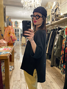 MAGLIA MARTE DONNA NERO BIGHET