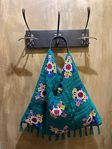BORSA LINUS CROCHET DONNA VERDE