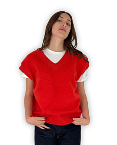 GILET SCOLLO V IN MAGLIA DONNA CORALLO COMPANIA FANTASTICA