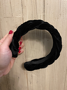 CERCHIETTO TRECCIA GRANDE DONNA NERO PRESTIGE