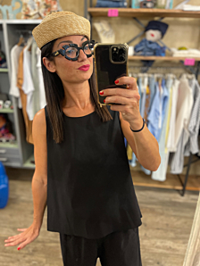 CANOTTA MILUNA DONNA NERO BIGHET
