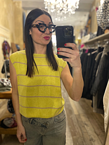 GILET UNDI DONNA GIALLO DEJA VU