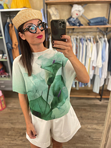 BLUSA CALLA DONNA VERDE CLAMAR