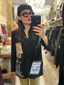 GIACCA GROUNGE DONNA NERO ALAMEDA
