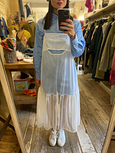ABITO TULLE DONNA BIANCO PEPEROSA