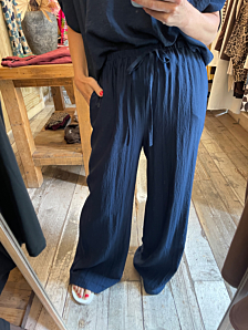 PANTALONE MARIE DONNA BLU BIGHET