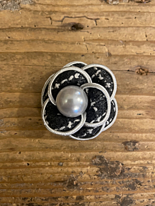 SPILLA PERLA DONNA GRIGIO SONATA