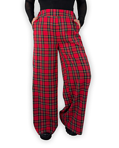 PANTALONE SCOZZESE DONNA ROSSO DEJA VU