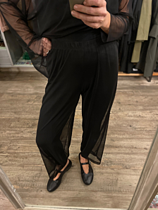 PANTALONE RINA DONNA NERO TROPPO BELLA