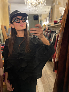 MAGLIA FANTAGHIRO&#039; DONNA NERO TROPPO BELLE