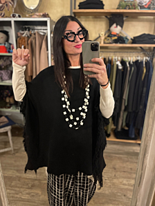 MAGLIA CUTE DONNA NERO BIGHET