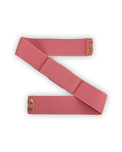 CINTA ALTA ELASTICO FIOCCO ROSA HANDMADE