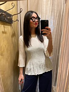 BLUSA POLA DONNA BIANCO CLAMAR
