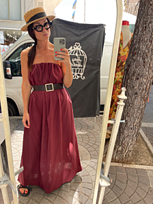 ABITO LODI DONNA BORDEAUX DIXIE