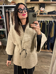 GIACCA VIRGIN DONNA BEIGE DEJA VU