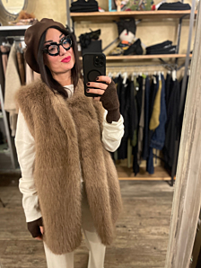 GILET ZEROGRADI DONNA CAMMELLO DEJA VU