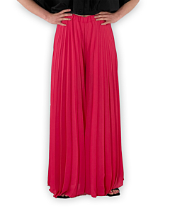 PANTALONE PLISSE&#039; DONNA FUCSIA LE STREGHE 