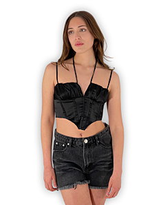 TOP JENNIFER DONNA NERO GLAMOROUS