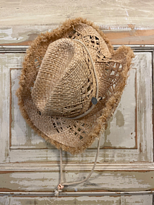 CAPPELLO COWBOY DONNA ECRU PALME