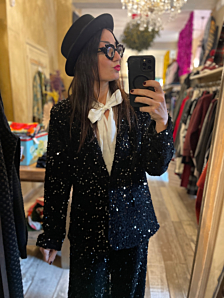 GIACCA SHINE DONNA NERO DEJA VU
