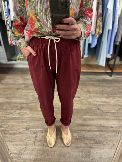 PANTALONE WORD DONNA BORDEAUX DEJA VU