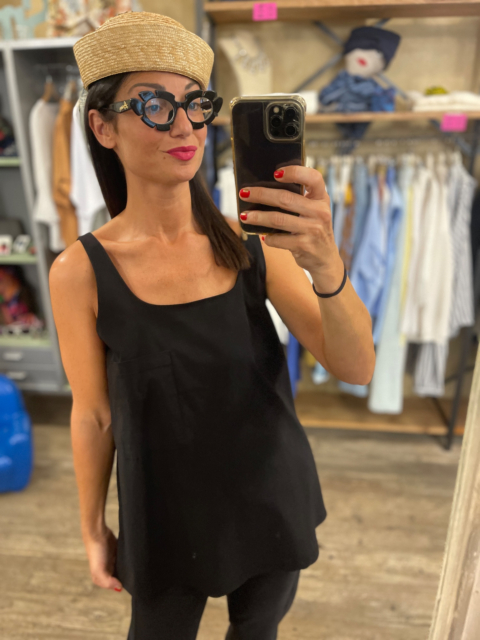 CANOTTA TASCA DONNA NERO BIGHET