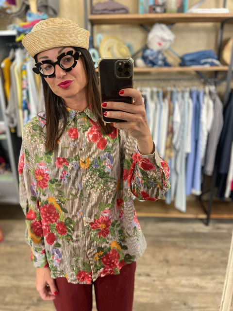 CAMICIA FLORA DONNA MULTICOLOR BIGHET